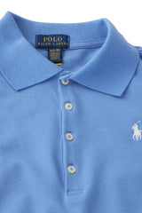 Polo Ralph Lauren Size-M Girls Blue Logo Polo Dress