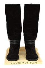 Louis Vuitton Size- EU 40 Black Crossroads Suede High Boots