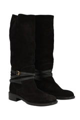 Louis Vuitton Size- EU 40 Black Crossroads Suede High Boots