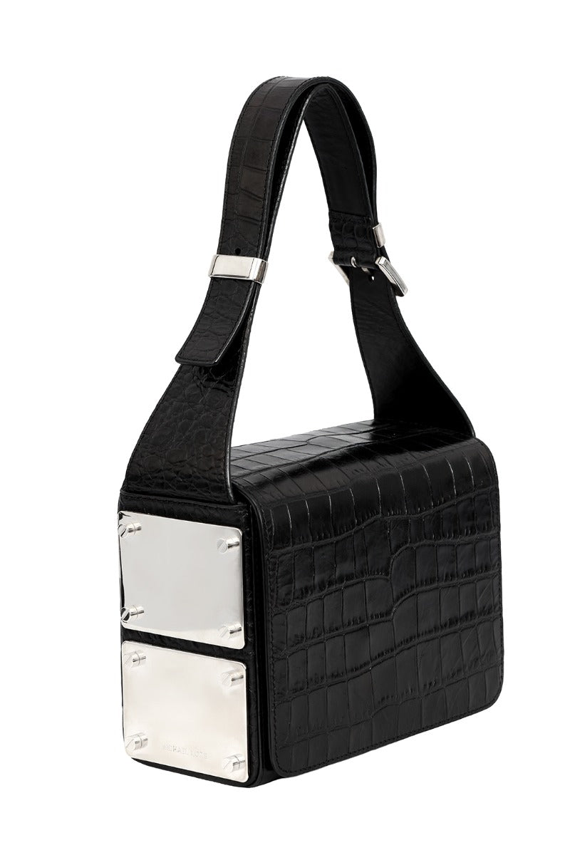 michael-kors-black-croc-embossed-leather-bag