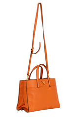 Prada Orange Saffiano Tote Bag