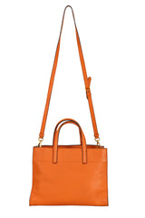 Prada Orange Saffiano Tote Bag