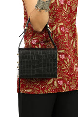 michael-kors-black-croc-embossed-leather-bag