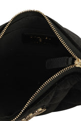 Chanel Black Crescent Shape Clutch On Chain Bag