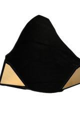 Gucci Black Suede Envelope Clutch