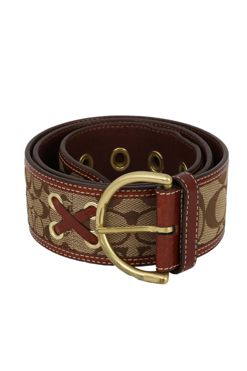 Coachsize: 80Cm | 32 Inches Signature Brown Monogram Belt