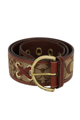 Coachsize: 80Cm | 32 Inches Signature Brown Monogram Belt