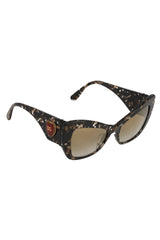 Dolce & Gabbana Marble Effect Cat'S Eye Sunglasses