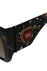 Dolce & Gabbana Marble Effect Cat'S Eye Sunglasses
