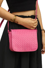 bottega-veneta-pink-intrecciato-crossbody-bag