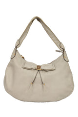 Salvatore Ferragamo Gray Vara Ribbon Shoulder Bag