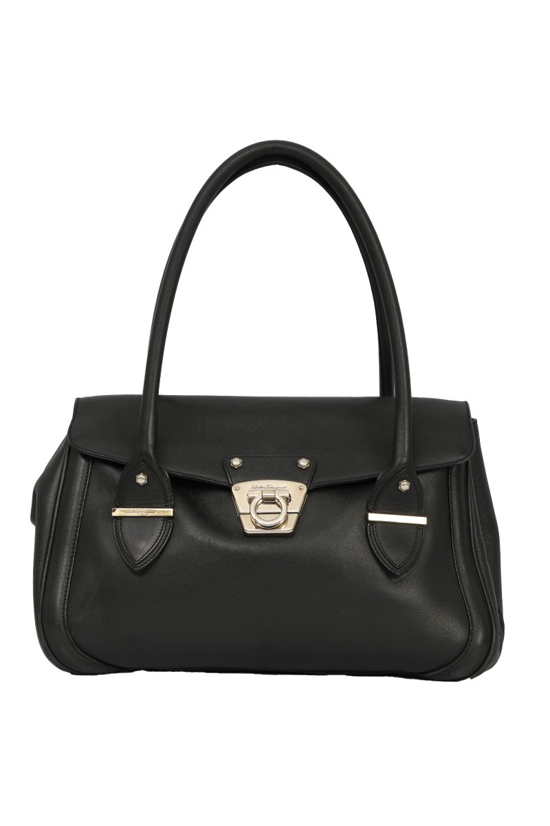 Salvatore Ferragamo Gancini Satchel Handbag