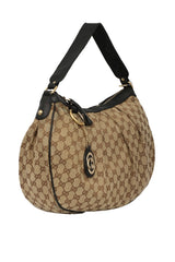 Gucci Gg Canvas And Leather Medium Sukey Bag