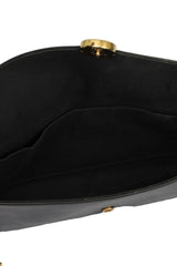 Fendi Black Patent Leather F Wallet On Chain Bag