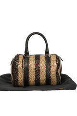 Fendi Wool And Sequin Small Forever Bauletto Boston Bag