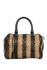 Fendi Wool And Sequin Small Forever Bauletto Boston Bag