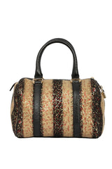 Fendi Wool And Sequin Small Forever Bauletto Boston Bag