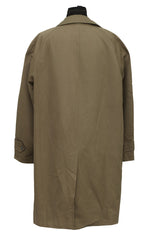 Burberrys Size-L Khaki Green Long Trench Coat