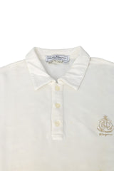 Salvatore Ferragamo Size-Xs White Polo Shirt