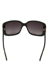 Gucci Black Gradient Frame Square Sunglasses
