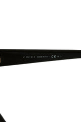 Gucci Black Gradient Frame Square Sunglasses