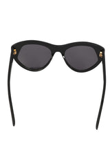 Moschino Black Cat-Eye Crystal Sunglasses