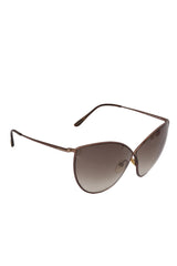 Tom Ford Tf251 Bronze Metal Frame Evelyn Sunglasses