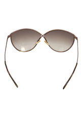 Tom Ford Tf251 Bronze Metal Frame Evelyn Sunglasses
