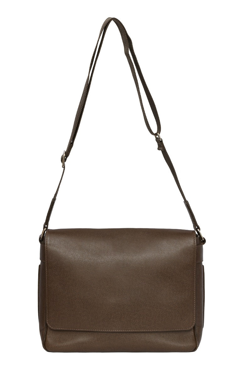 Louis Vuitton Brown Taiga Roman Crossbody Bag