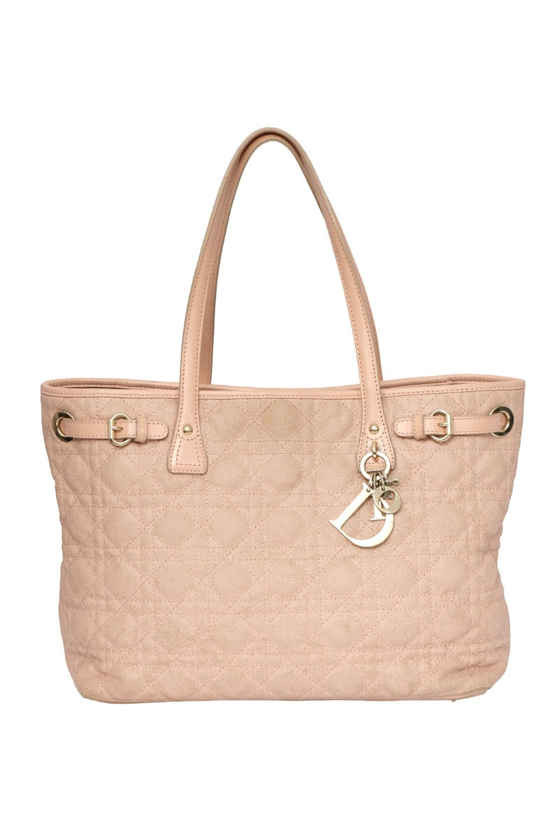 Christian Dior Cannage Quilted Panarea Tote Bags