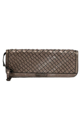 Burberry Metallic Dark Gray Clutch