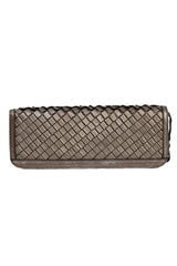 Burberry Metallic Dark Gray Clutch