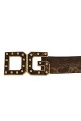 Dolce & Gabbana 90 Cm/ 36 Inch Python Leather Belt
