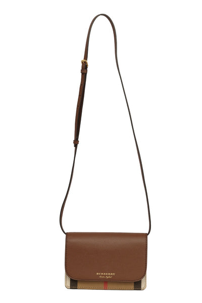 Burberry Logo Hampshire House Leather Crossbody Bag Buy Online At