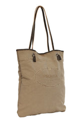 Prada Canapa Logo Canvas Tote Bags