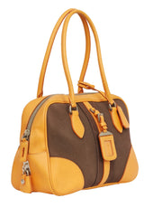 Prada Bi Color Leather And Canvas