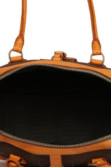 Prada Bi Color Leather And Canvas