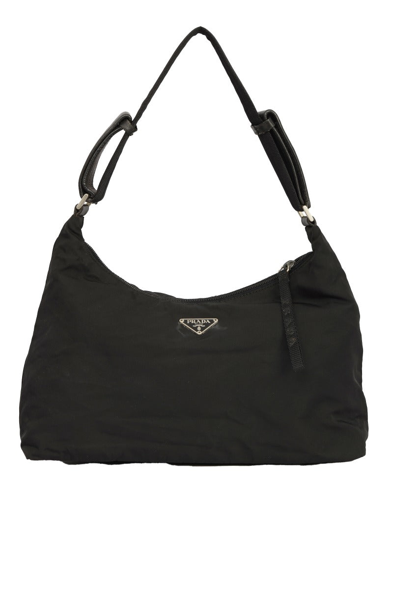 Prada Black Tessuto Nylon Shoulder Bag
