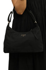 Prada Black Tessuto Nylon Shoulder Bag