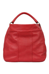 Bottega Veneta Red Washed Vervo Leather Hobo Bag