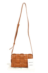 Bottega Veneta Brick Cassette Small Tan Brown Crossbody Bag