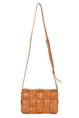 Bottega Veneta Brick Cassette Small Tan Brown Crossbody Bag