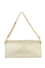 Jimmy Choo Gold Glitter Riane Clutch Bag