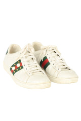 Gucci Size- EU 37 White Pearl Studded Ace Low Top Sneakers