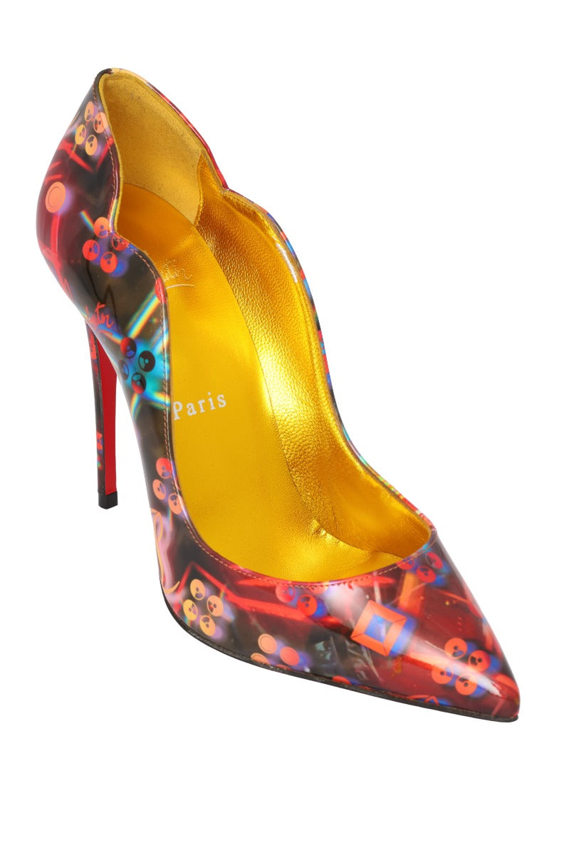 Christian Louboutin Size- EU 37 Patent Discolaser Hot Chick 100 Pumps