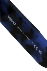 Versace Men Uv Protected Gray Lens Rectangle Sunglasses