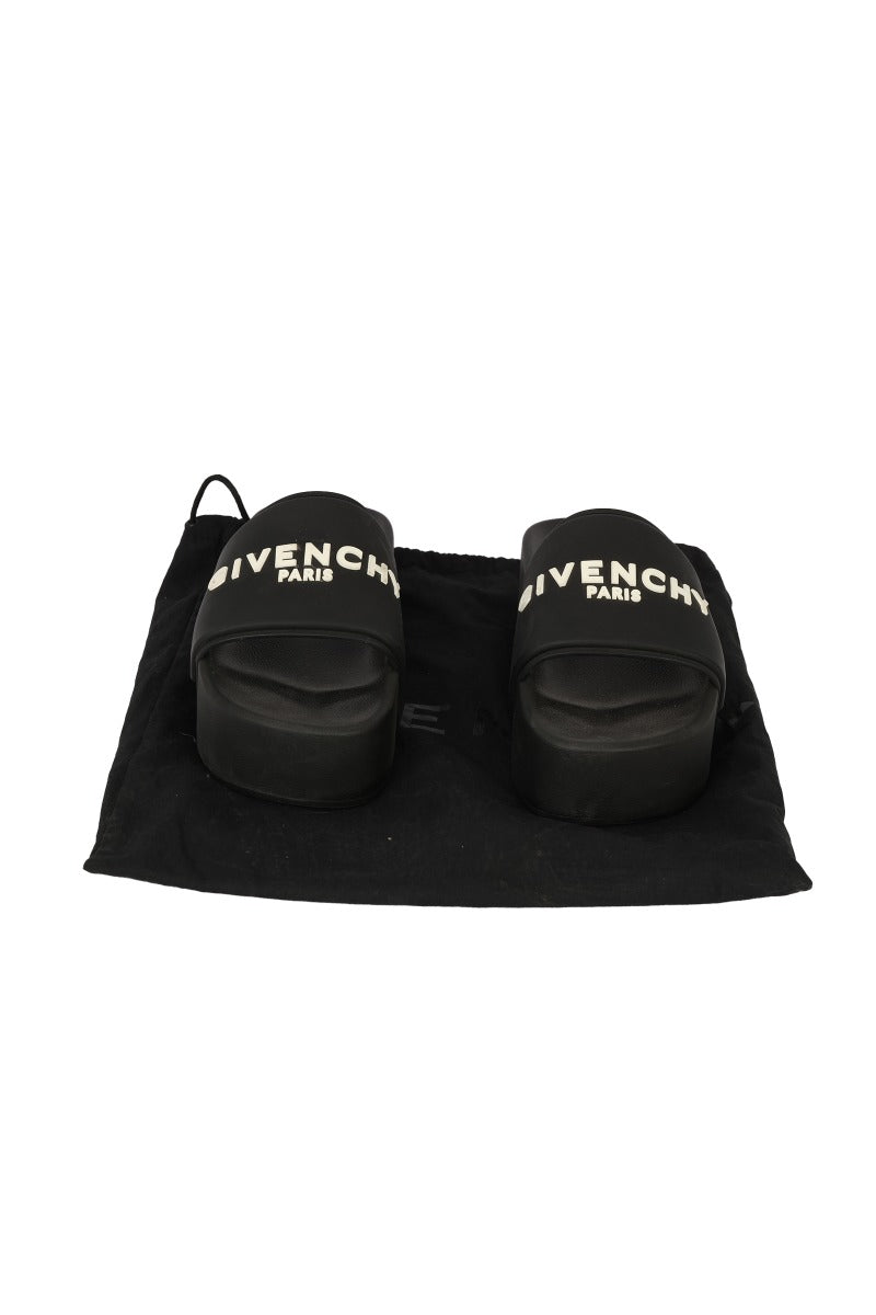 givenchy-size-38-logo-rubber-slide-platform-sandals