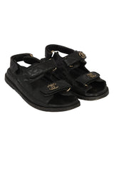 chanel-size-37c-black-quilted-leather-dad-sandals