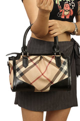 Burberry Supernova Check Madison Handbag
