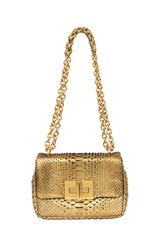 Tom Ford Gold Python Chain Shoulder Bag